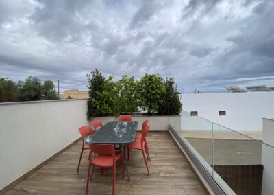Terras 1e verdieping oost - vakantiehuis Casa Ancora Azul